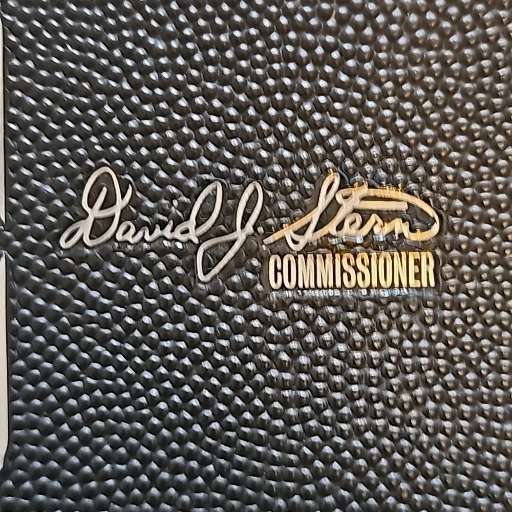 Spalding Official Game Ball NBA Portfolio Folder  David Stern Dallas Mavericks